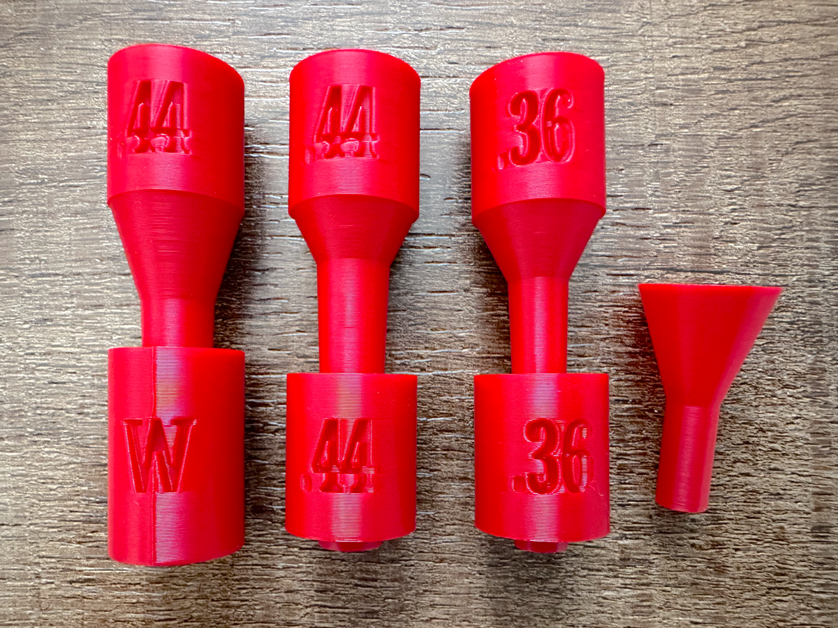 Paper Cartridge Formers: Colt Walker, .44, and .36