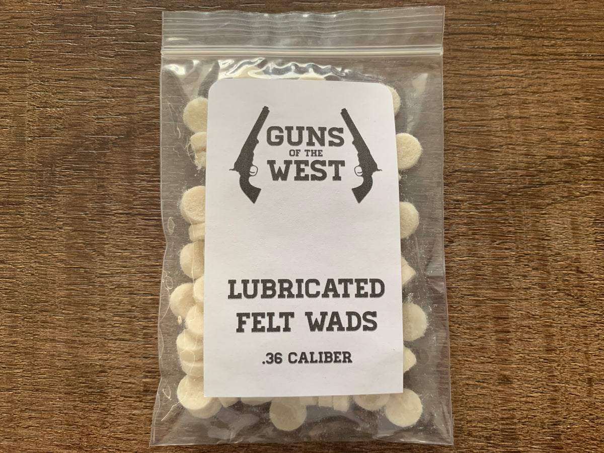 Lubricated Felt Wads: (100 ct.)