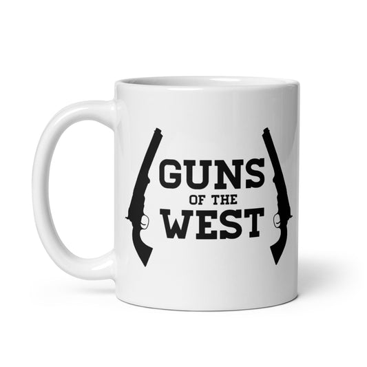 White glossy mug