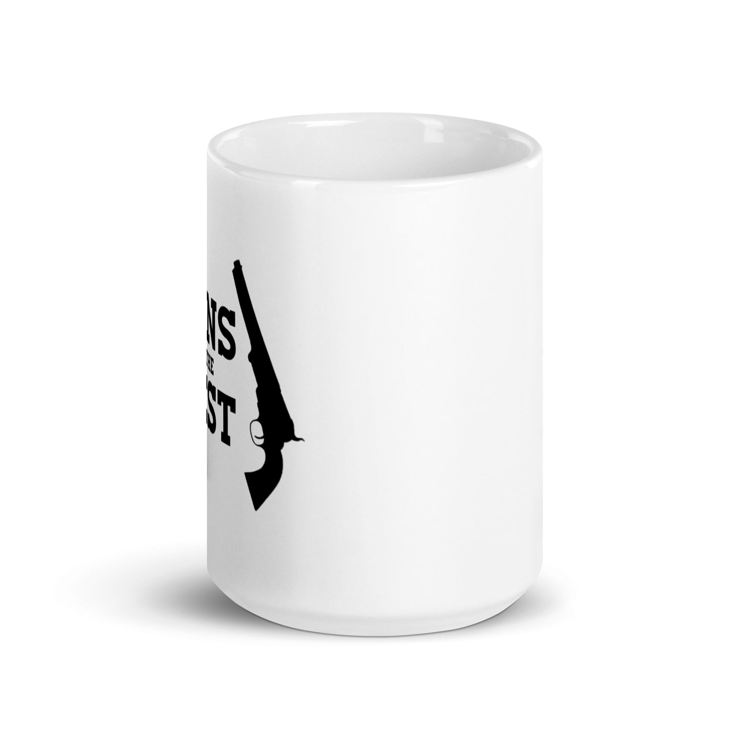 White glossy mug