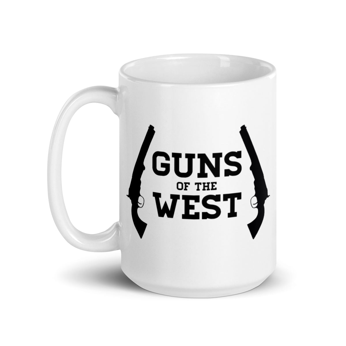White glossy mug